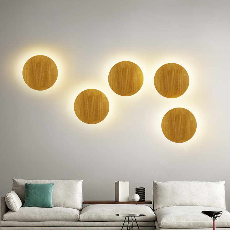 Lámpara de madera para pared - Imagen 9